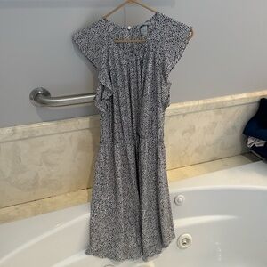 Black and white polka dot dress